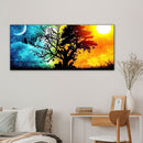 Sun Moon Tree Oil Paint By Numbers Kits Coloring Drawing Home Decoration Gifts