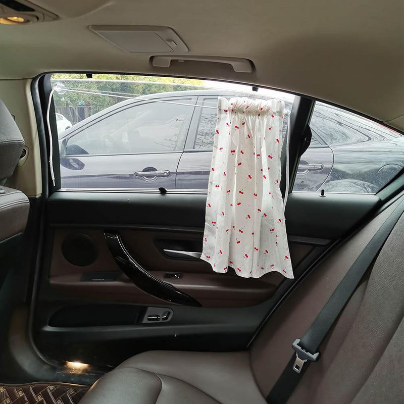 Car Sunshade Curtain Visor UV Protection Auto Styling Accessory (Cherry)