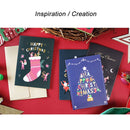 Gift Cute Creative Holiday Blessing Postcard Christmas Greeting Card Envelope