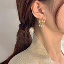 Women Jewellry Trendy Peal Ear Row Sparkling Earrings Earrings Diamond Stud