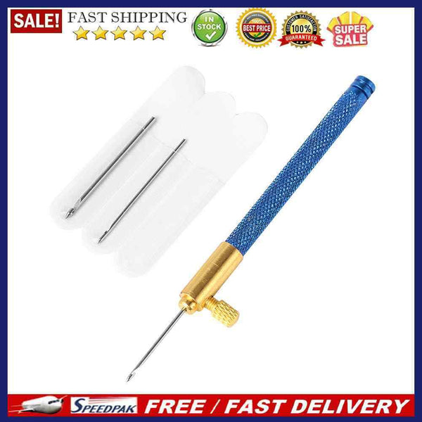 Embroidery Crochet Needle Anti-Rust Knitting Beaded Tools with Replaceable He