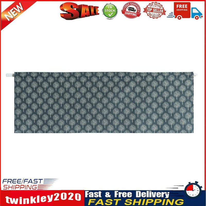 Short Curtain Shading Curtains Home Decor for Window Screen (Navy Tree) Newly