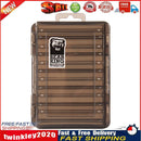 Double-Sided Fishing Lure Transparent Fishing Tackle Box Hook Case (Black) Newly