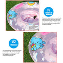 Baby Inflatable Swimming Rings Seat Kids Infant Floating Swim Circle (Pink)
