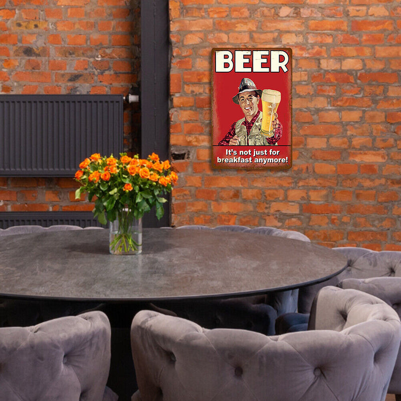 Retro Beer Metal Tin Signs Home Wall Decor Poster Nostalgia Plates Craft Plate