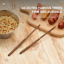 Wooden Folding Chopsticks Outdoor Camping Picnic Portable Tableware (A) Newly