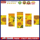 5D DIY Full Square Drill Diamond Painting 5 Panel Sunflower Mosaic Handmade