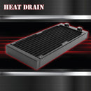 Water Cooling Radiator for Desktop Computer 12 Tube Square Aluminum CPU Heatsink