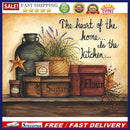 Kitchen Cooker Oil Paint by Numbers Hand Painted Frameless Picture Home Orn