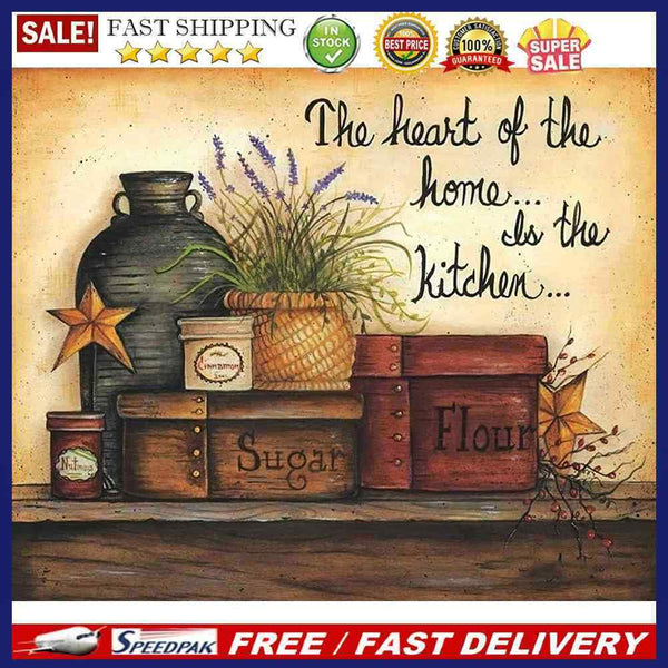 Kitchen Cooker Oil Paint by Numbers Hand Painted Frameless Picture Home Orn
