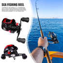 Metal Spool Baitcasting Reel 10kg 7.2:1 Saltwater Fishing Wheel (Left) Newly