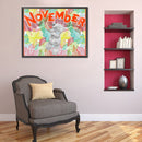 5D DIY Bear Monthly Full Round Drill Mosaic Diamond Painting Home Decorations