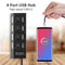 USB Hub 480Mbps Multi USB 2.0 Adapter 4 Port Expander Splitter (Black)