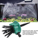 360° Automatic Flexible Tube Multi Head Lawn Garden Sprinkler Watering Sprayer`