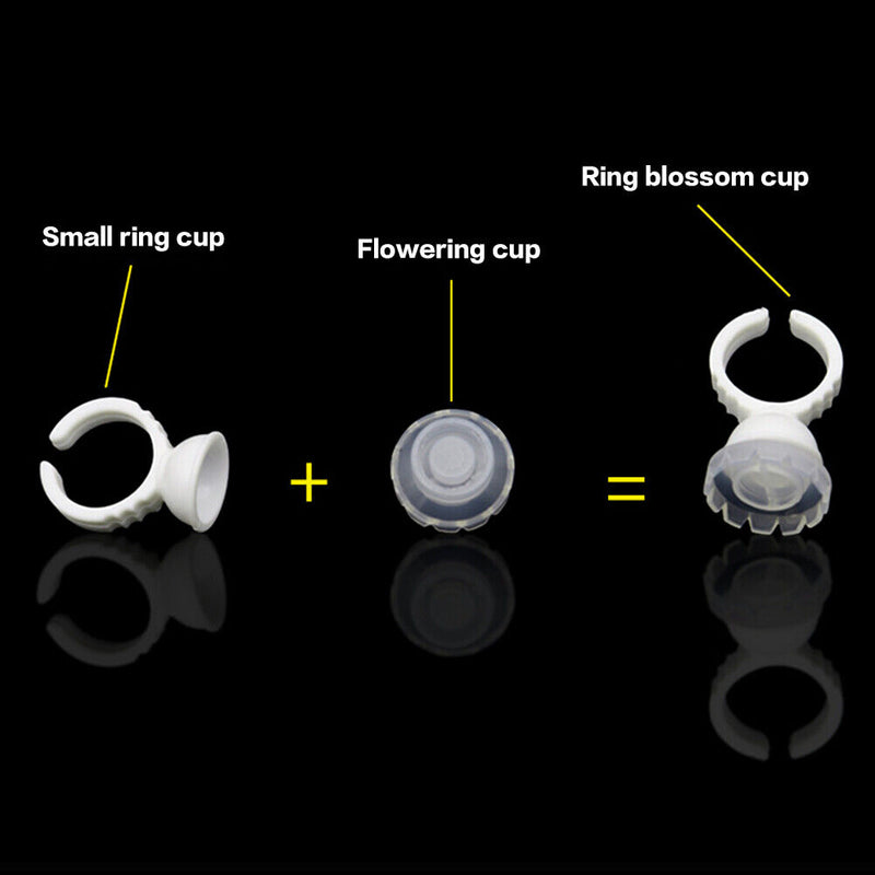 100pcs Glue Cup Premium Plastic Eyelashes Artifact Professional for Beauty