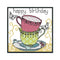 Teacup Cross Stitch Kit 14CT Stamp Embroidery DIY Needlework (J356 15x14cm)