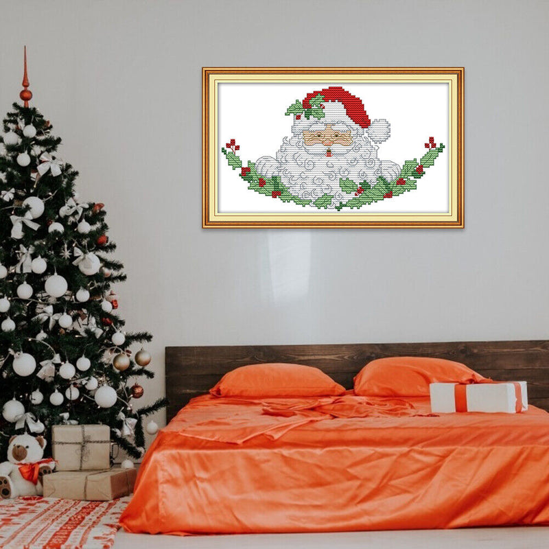 14CT Stamped Cartoon DIY Cloth Counted Cross Stitch Kit Needlework Home Decor