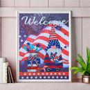 5D DIY Diamond Painting Kits Partial Special Shape Drill Welcome Gnome Arts