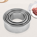 5pcs Stainless Steel Round Dumplings Cutter Shaped Dough Tool Kitchen Gadge