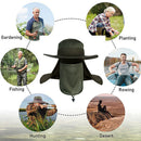 Fishing Hat Outdoor UV Protection Sunshade Big Brim Solid Camping Hiking Caps