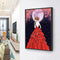 Special Shaped Ornaments Red Dress Girl Mosaic Kit DIY 5D Art Diamond Painting