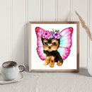 5D DIY Diamond Painting Kits Full Round Drill Butterfly Puppy Mosaic Crafts