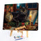 Cat Frameless Oil Paint by Numbers Kit Coloring on Canvas Handpainted Handicr