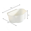 Hanging Storage Basket Organizer Trash Can Shelf Home Kitchen Tool (White) Newly