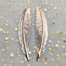Leaf shape Page markers Students Stationery Metal Feather Bookmark Book darts