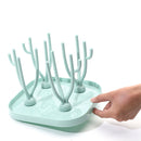 Baby Feeding Bottle Drying Racks Bottle Cleaning Drainer Holder (Green)