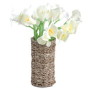 20pcs Calla Bridal Wedding Bouquet  Latex Real Feeling Flower Milk White Newly