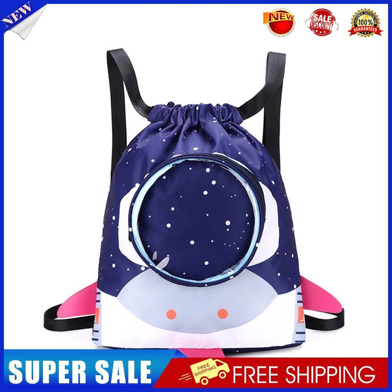 Waterproof Swimming Backpack Kid Outdoor Pool Beach Dry Wet Bag (Navy Blue)