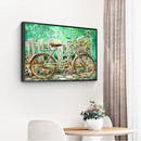 Diamond Painting 5D Full Round Drill Mosaic DIY Bicycle in Garden Kit Wall De