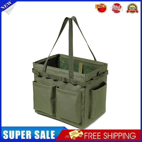 Large Capacity Tool Carry Outdoor Camping Tent Peg Storage Bag (Army Green)