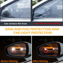 12pcs Rainproof Rearview Mirror Window Clear Film Membrane Anti Fog Car Stickers