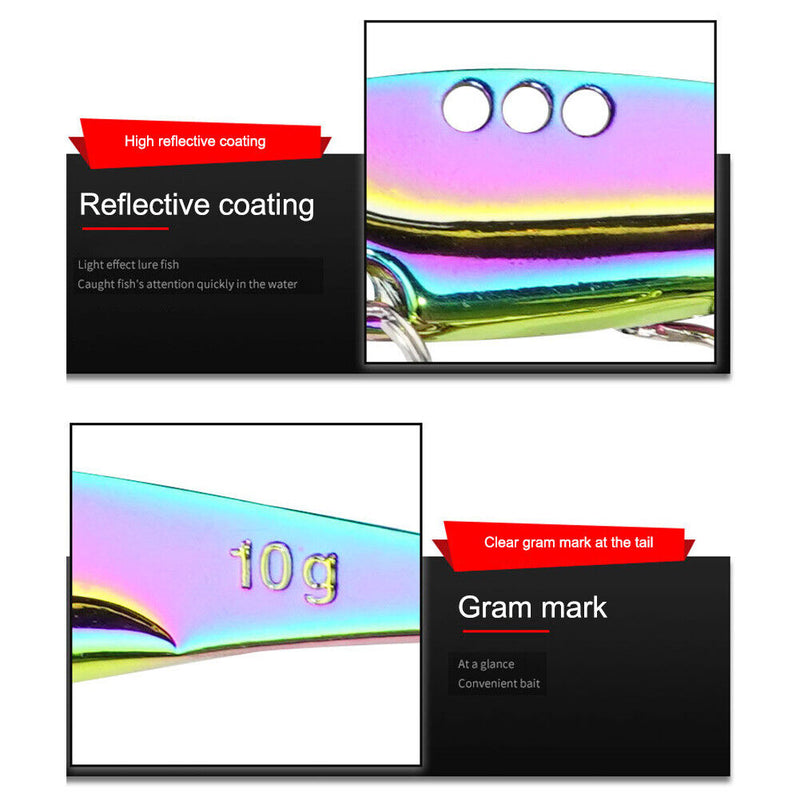 Metal Sequins VIB Fishing Lure Crankbaits Artificial Hard Bait Fishing Tackle