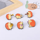 Lapel Pin Hedgehog Bag Badge DIY Decoration Enamel Pin Cartoon Brooch