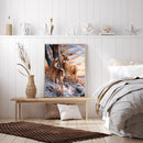 Frameless Oil Paint By Numbers Snow Deer DIY Canvas Picture Craft Kits