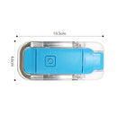 Book Night Reading Light - USB Rechargeable Clip-on Mini LED Lamp (Blue)