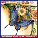 Diamond Painting Kit 5D Special Shaped DIY Butterfly Flowers Rhinestone Pic