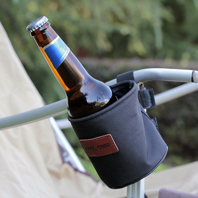 Drinks Bottle Holder Tray Portable Outdoor Camping Fishing Cup Hanger Stand