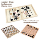 30pcs Wooden Draughts Checkers Backgammon Chess Pieces 2 Dice for Kid Board