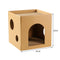 Cat Sleeping Bed House Corrugated Paper Scratcher Kennel Nest for Pets Kittens