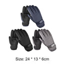 1 Pair Fleece Outdoor Cycling Gloves Touch Screen Waterproof Gloves (Blue)