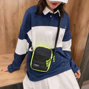 Fashion Nylon Crossbody Bag Women Hit Color Sports Travel Shoulder Handbag Purse