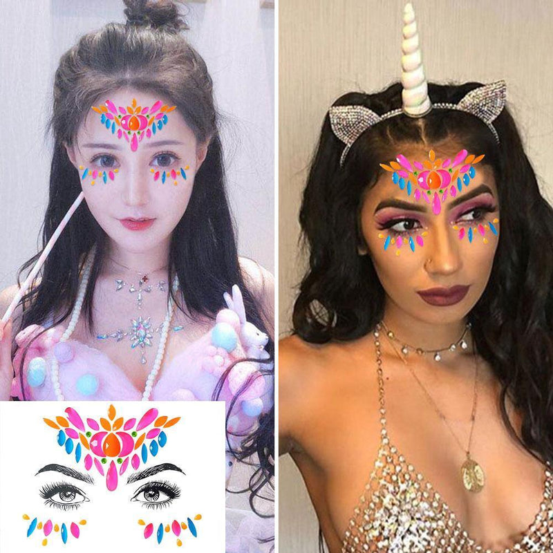 Acrylic Body Face Decoration Crystal Diamond Tattoo Paste Rhinestone Sticke