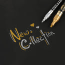 12pcs DIY Metallic Craftwork Pen Waterproof Kid Stationery (6Gold+6Silver) Newly