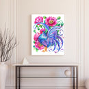 Animals in Flowers Partial Oil Paint By Number Kit DIY Frameless Drawing Pict