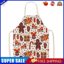 Christmas Printed Kitchen Aprons Waterproof Linen Oil-proof Apron (SD317)