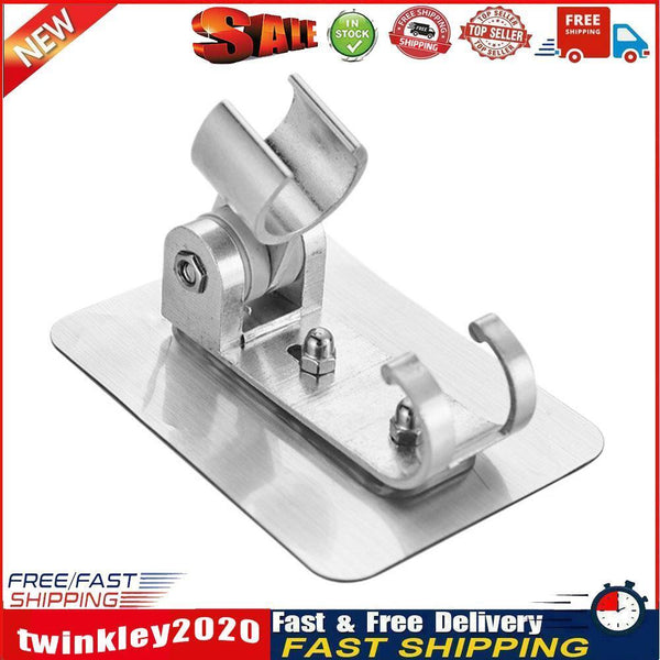 Adjustable Shower Head Holder Punch Free Wall Mounted Bathroom Bracket (A) Newly